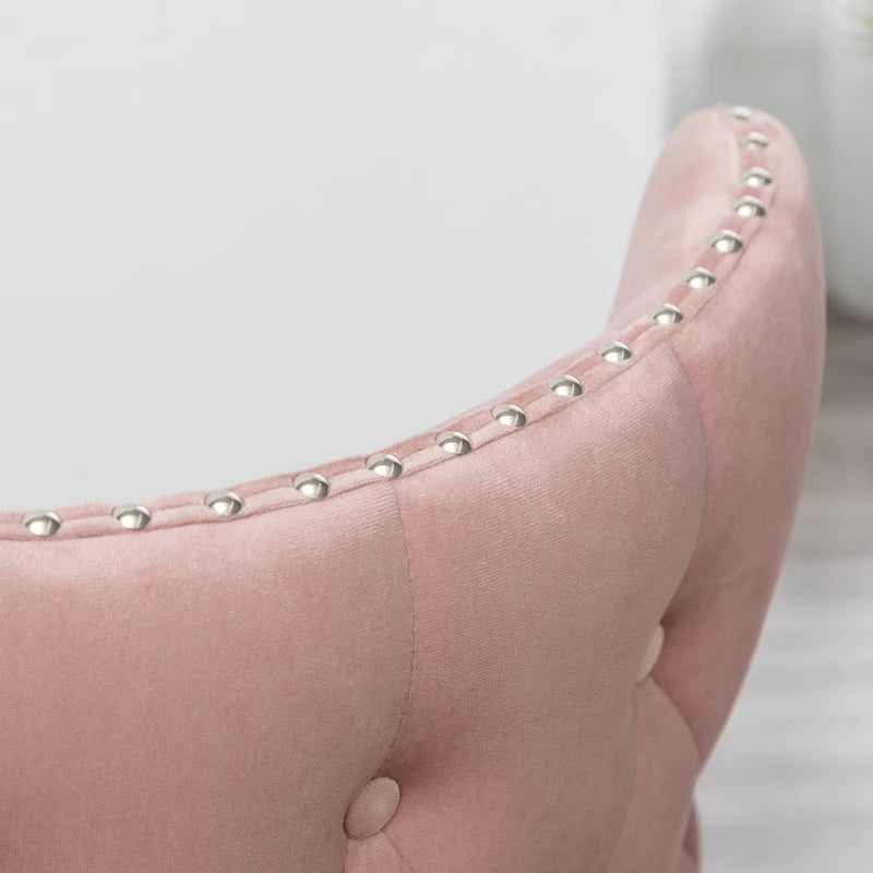 Fauteuil d'appoint en velours Lindale de Roundhill Furniture, style moderne du milieu du siècle