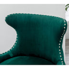 Fauteuil d'appoint en velours Lindale de Roundhill Furniture, style moderne du milieu du siècle