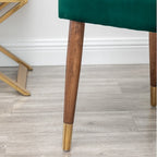 Fauteuil d'appoint en velours Lindale de Roundhill Furniture, style moderne du milieu du siècle