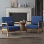 Ensemble de 2 fauteuils rembourrés avec coussin