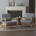 Ensemble de 2 fauteuils rembourrés avec coussin