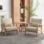 Ensemble de 2 fauteuils rembourrés avec coussin