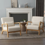 Ensemble de 2 fauteuils rembourrés avec coussin