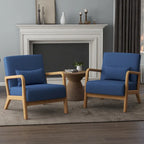 Ensemble de 2 fauteuils rembourrés avec coussin