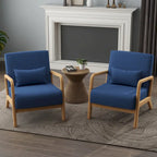 Ensemble de 2 fauteuils rembourrés avec coussin