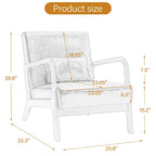 Ensemble de 2 fauteuils rembourrés avec coussin