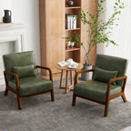 Ensemble de 2 fauteuils rembourrés avec coussin