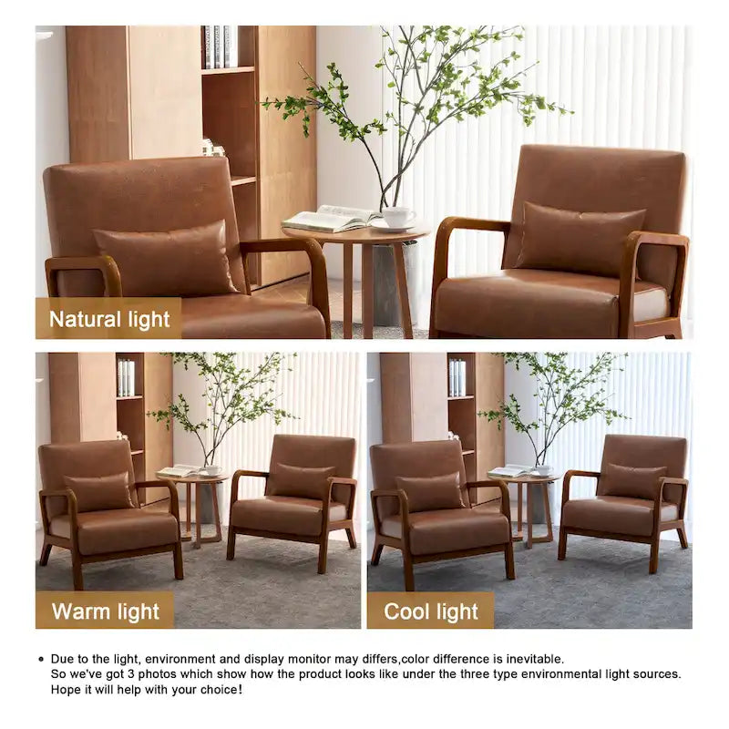 Ensemble de 2 fauteuils rembourrés avec coussin