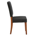 Chaises de salle à manger Calvados en tissu rembourré avec assise en trou de serrure (lot de 2) par iNSPIRE Q Classic