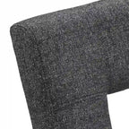 Chaises de salle à manger Calvados en tissu rembourré avec assise en trou de serrure (lot de 2) par iNSPIRE Q Classic