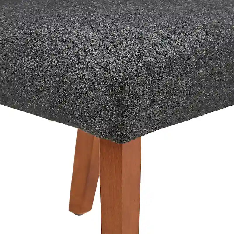 Chaises de salle à manger Calvados en tissu rembourré avec assise en trou de serrure (lot de 2) par iNSPIRE Q Classic