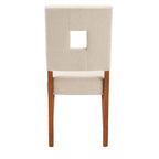Chaises de salle à manger Calvados en tissu rembourré avec assise en trou de serrure (lot de 2) par iNSPIRE Q Classic