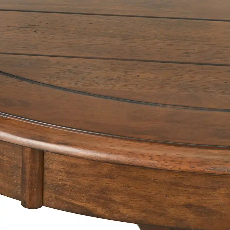 Table de salle à manger ronde de style campagnard Simple Living Vintner