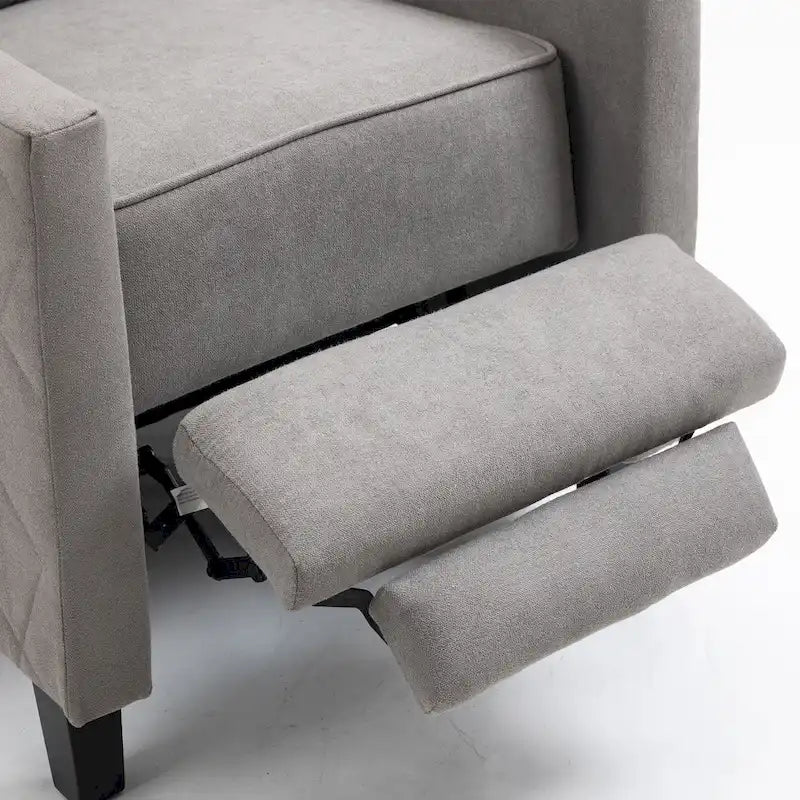 Fauteuil inclinable AVAWING en lin à dossier haut