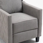 Fauteuil inclinable AVAWING en lin à dossier haut