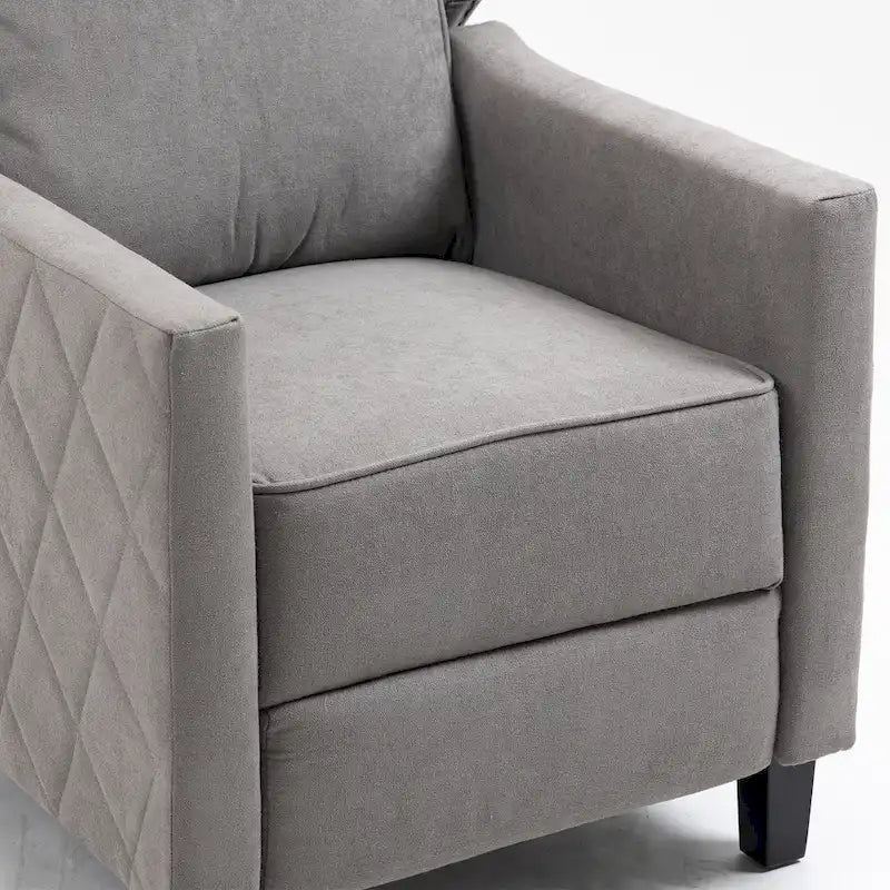 Fauteuil inclinable AVAWING en lin à dossier haut