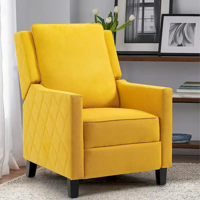 Fauteuil inclinable AVAWING en lin à dossier haut