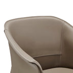 Fauteuil de salle à manger Callie en cuir recyclé