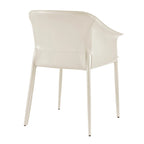 Fauteuil de salle à manger Callie en cuir recyclé