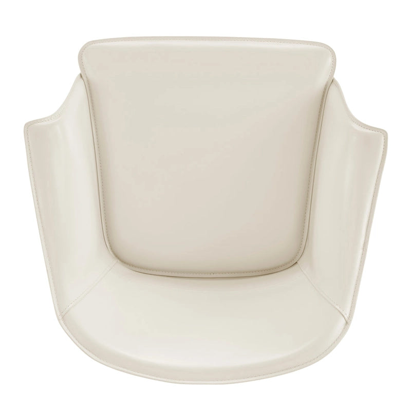 Fauteuil de salle à manger Callie en cuir recyclé