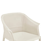 Fauteuil de salle à manger Callie en cuir recyclé