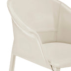 Fauteuil de salle à manger Callie en cuir recyclé