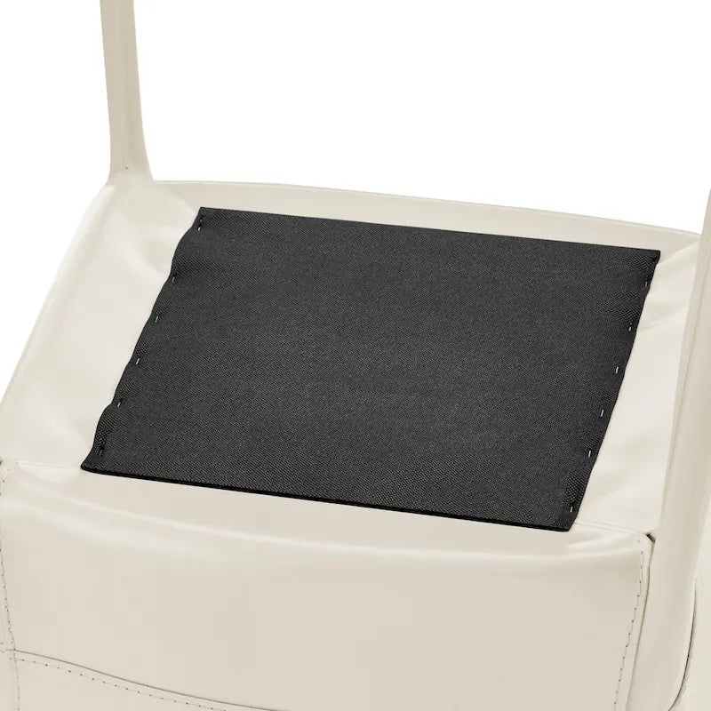 Fauteuil de salle à manger Callie en cuir recyclé