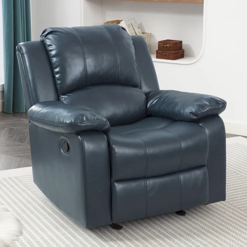Fauteuil inclinable à bascule Charleston en cuir et gel de Greyson Living