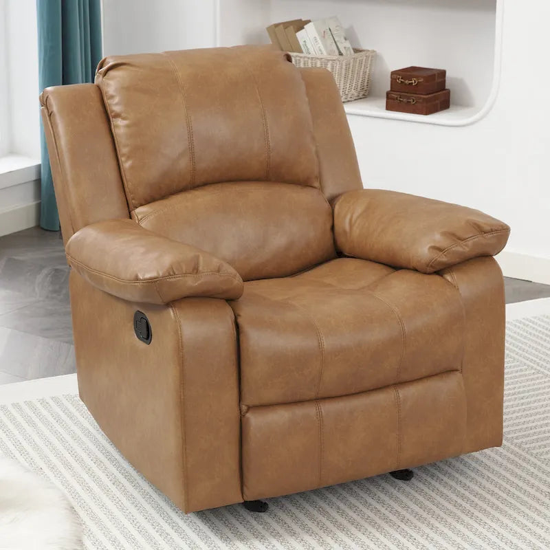 Fauteuil inclinable à bascule Charleston en cuir et gel de Greyson Living