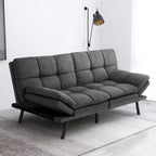 Canapé-lit futon, canapé convertible moderne avec accoudoirs réglables pour studio, bureau, appartement, petit salon
