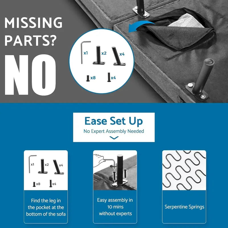 Canapé-lit futon, canapé convertible moderne avec accoudoirs réglables pour studio, bureau, appartement, petit salon