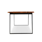 Table de salle à manger Timbergirl en bois massif à bords naturels