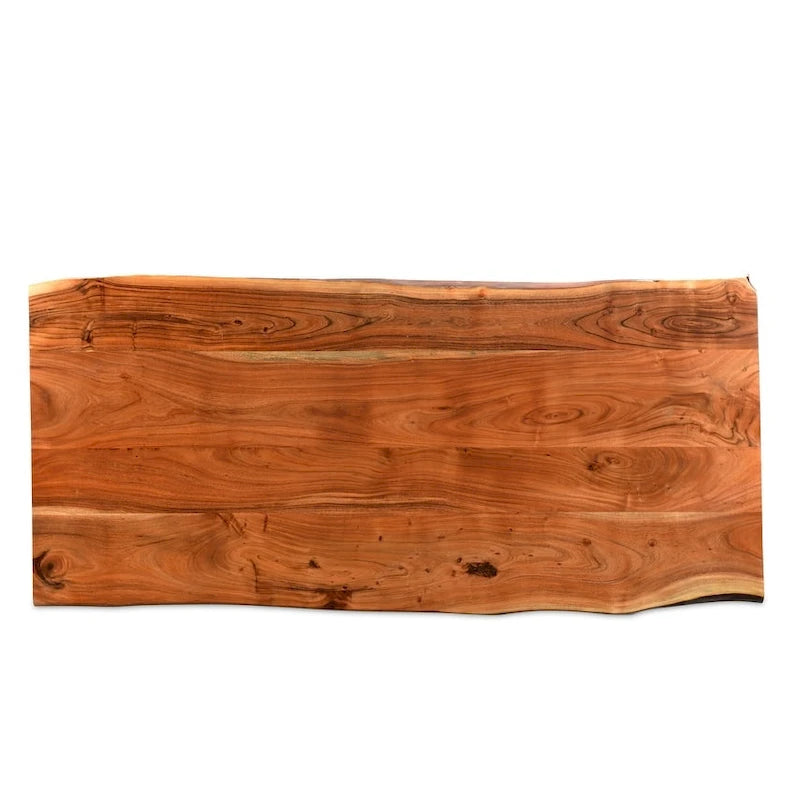 Table de salle à manger Timbergirl en bois massif à bords naturels