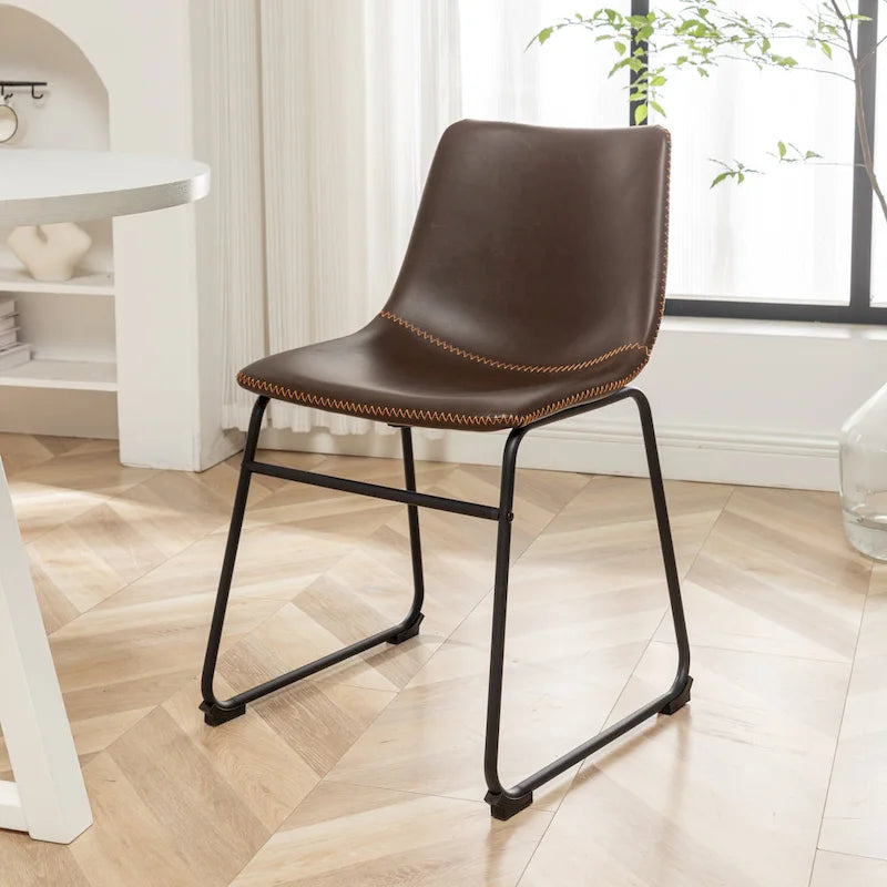 Ensemble de salle à manger rond 5 pièces Varna de Roundhill Furniture, table à tréteaux et 4 chaises