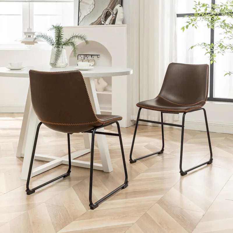 Ensemble de salle à manger rond 5 pièces Varna de Roundhill Furniture, table à tréteaux et 4 chaises