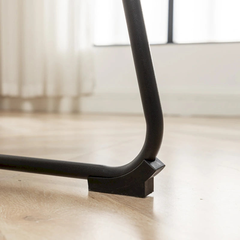 Ensemble de salle à manger rond 5 pièces Varna de Roundhill Furniture, table à tréteaux et 4 chaises