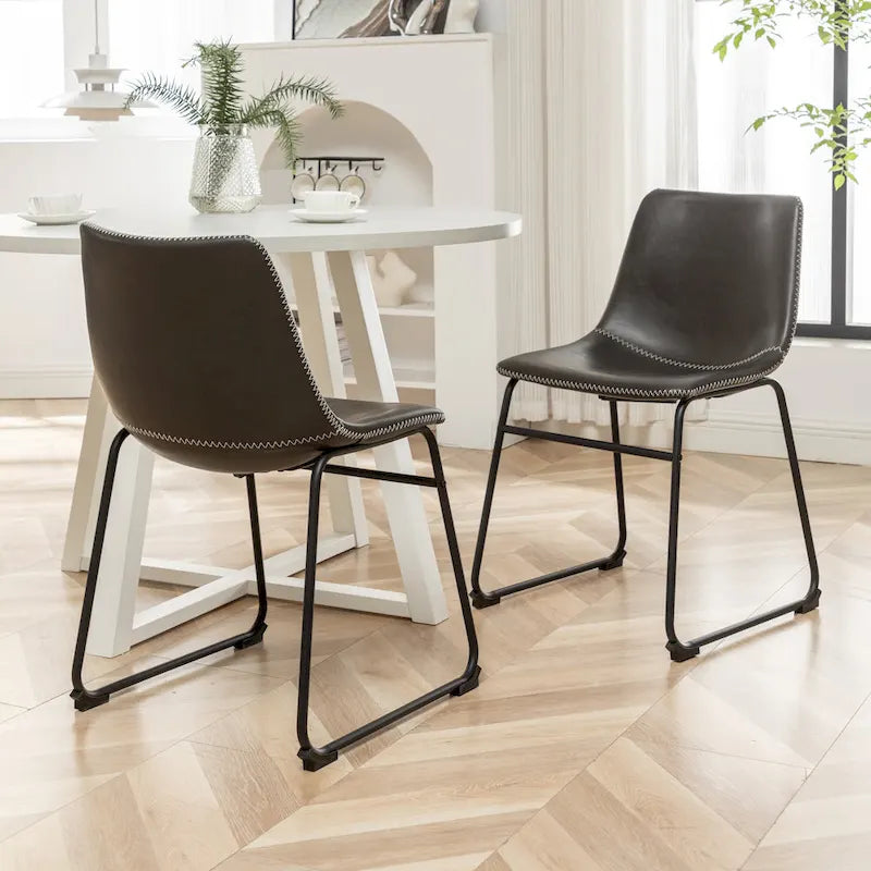 Ensemble de salle à manger rond 5 pièces Varna de Roundhill Furniture, table à tréteaux et 4 chaises