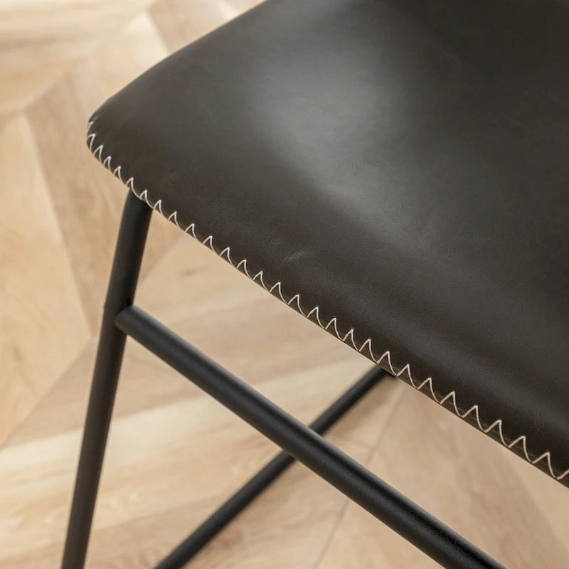 Ensemble de salle à manger rond 5 pièces Varna de Roundhill Furniture, table à tréteaux et 4 chaises