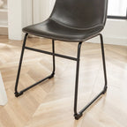 Ensemble de salle à manger rond 5 pièces Varna de Roundhill Furniture, table à tréteaux et 4 chaises