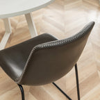 Ensemble de salle à manger rond 5 pièces Varna de Roundhill Furniture, table à tréteaux et 4 chaises