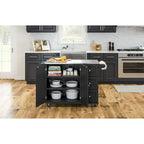 Chariot de cuisine Dolly Madison avec plateau en acier inoxydable par Homestyles