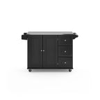 Chariot de cuisine Dolly Madison avec plateau en acier inoxydable par Homestyles