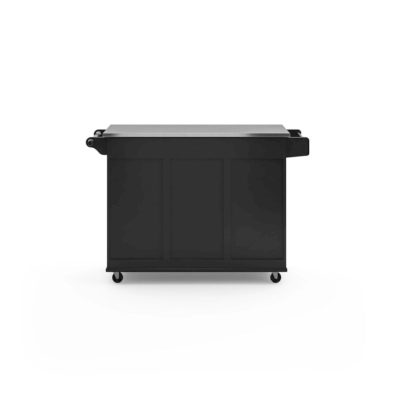 Chariot de cuisine Dolly Madison avec plateau en acier inoxydable par Homestyles