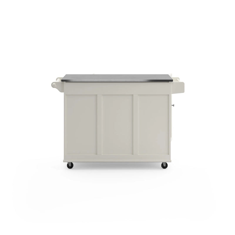 Chariot de cuisine Dolly Madison avec plateau en acier inoxydable par Homestyles