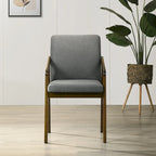 Chaises de salle à manger rembourrées rustiques et simples CraftPorch (ensemble de 6)