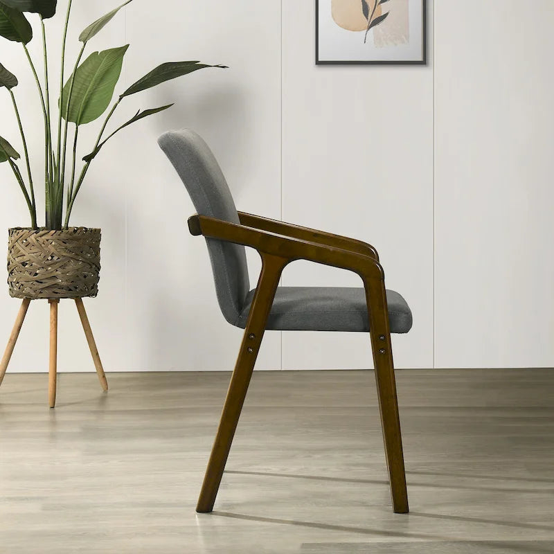 Chaises de salle à manger rembourrées rustiques et simples CraftPorch (ensemble de 6)