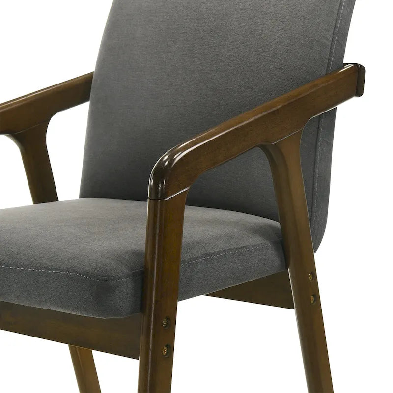 Chaises de salle à manger rembourrées rustiques et simples CraftPorch (ensemble de 6)