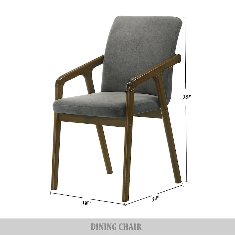 Chaises de salle à manger rembourrées rustiques et simples CraftPorch (ensemble de 6)