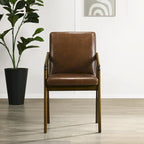 Chaises de salle à manger rembourrées rustiques et simples CraftPorch (ensemble de 6)