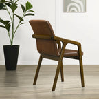 Chaises de salle à manger rembourrées rustiques et simples CraftPorch (ensemble de 6)